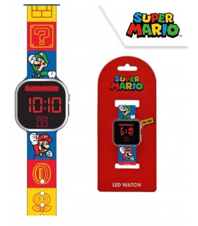 RELOJ LED SUPER MARIO