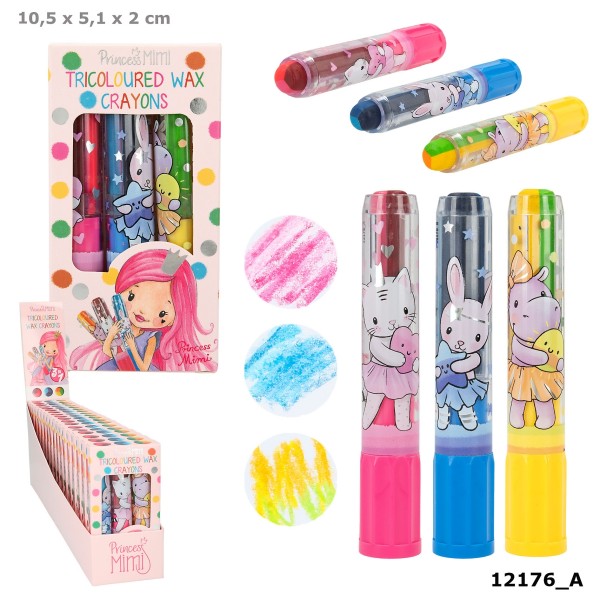 Princess Mimi set de ceras tricolor