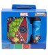 SET VUELTA AL COLE EN CAJA REGALO (BOTELLA SPORT EASY HOLD 380 ML Y SANDWICHERA RECTANGULAR) AVENGERS HERALDIC ARMY