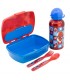 SET URBAN VUELTA AL COLE 4 PCS (BOTELLA ALUMINIO 400 ML Y SANDWICHERA CON CUBIERTOS) SPIDERMAN MIDNIGHT FLYER