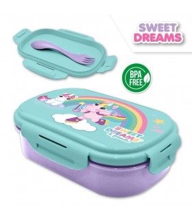 SANDWICHERA RECTANGULAR CON CUBIERTO SWEET DREAMS & FRIENDS
