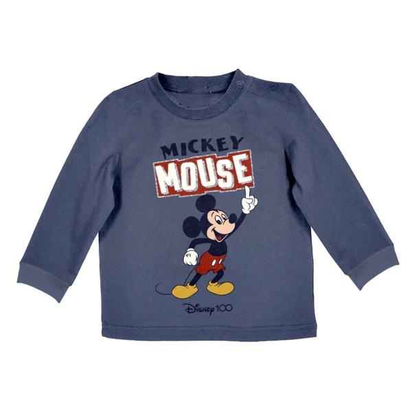 Camiseta bebé manga larga Mickey Disney100