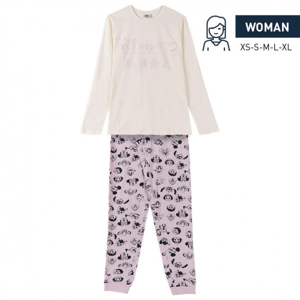 Pijama señora Largo Single Jersey Disney 100