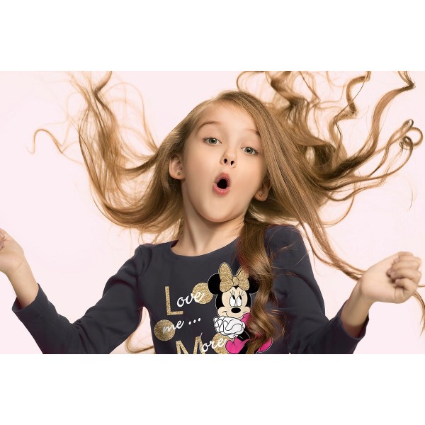 Camiseta manga larga infantil Minnie