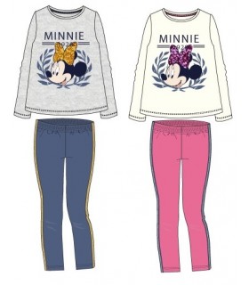 Conjunto manga larga infantil Minnie