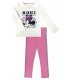 Conjunto manga larga infantil Minnie