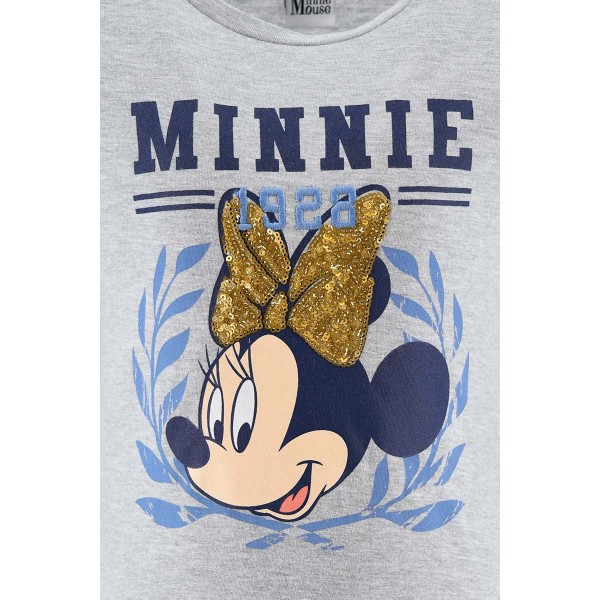Conjunto manga larga infantil Minnie