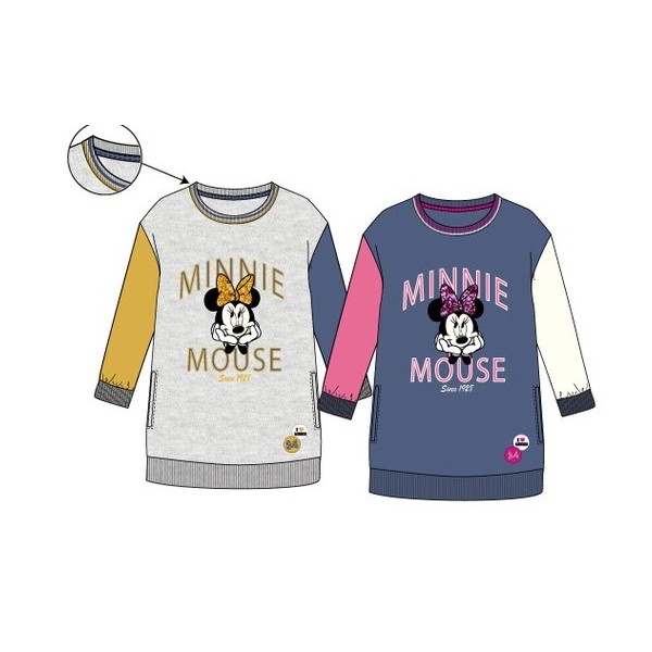 Vestido manga larga infantil Minnie