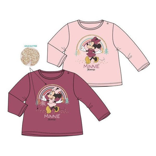 Camiseta manga larga bebé Minnie