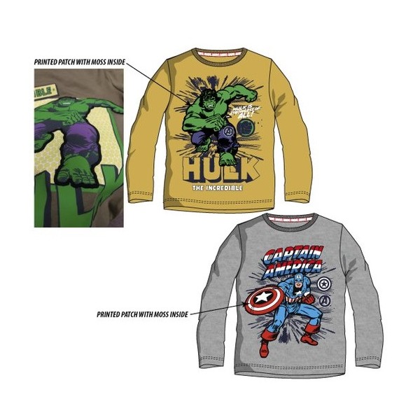 Camiseta manga larga juvenil Avengers