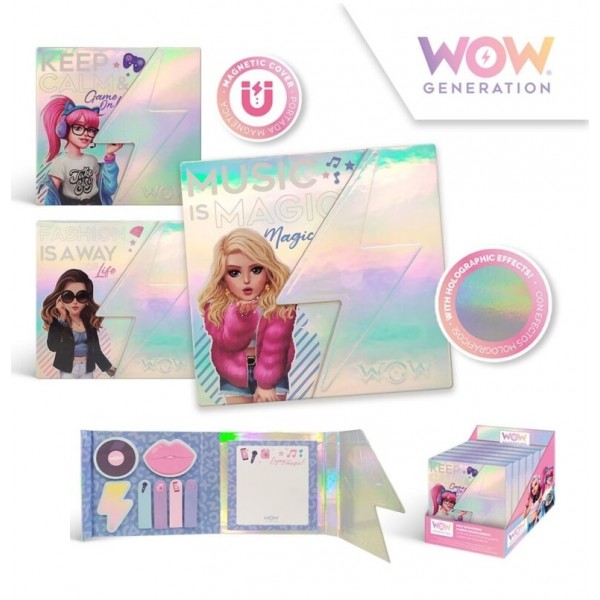 LIBRETA DE NOTAS ADHESIVAS WOW GENERATION