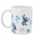 TAZA CERAMICA 325 ML EN CAJA REGALO STITCH LEAVES PATTERN YOUNG ADULT CNPL