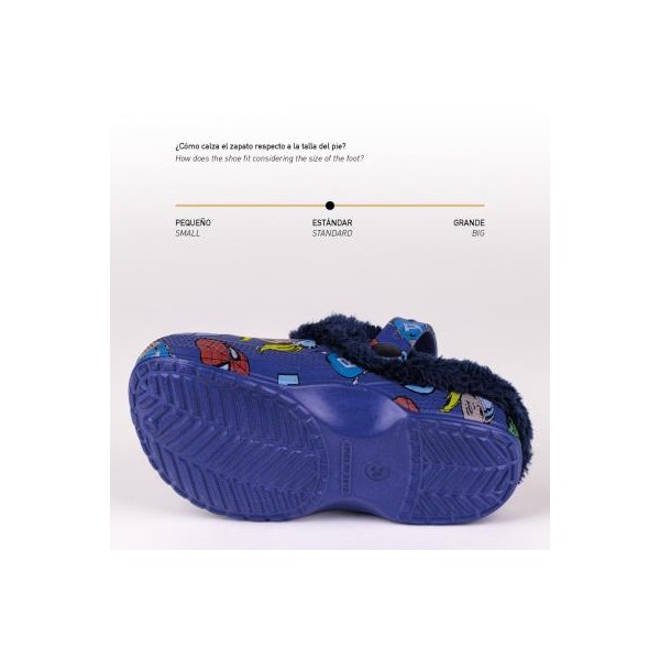 Zapatillas de Casa Zueco con Borreguillo Vengadores