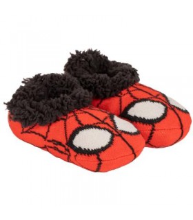 Zapatillas De Casa Suela Blanda Calcetín Spiderman