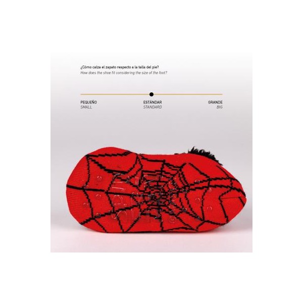 Zapatillas De Casa Suela Blanda Calcetín Spiderman