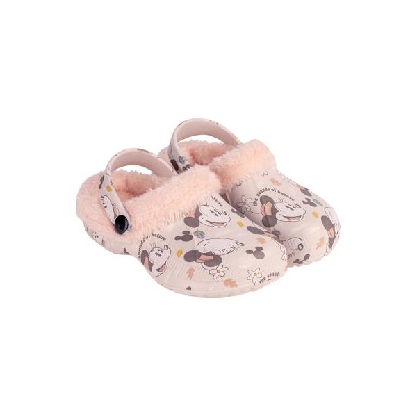 Zapatillas De Casa Zueco Borreguillo Minnie