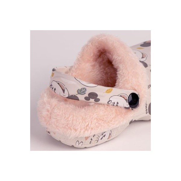 Zapatillas De Casa Zueco Borreguillo Minnie