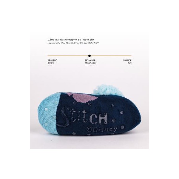 Zapatillas De Casa Suela Blanda Calcetín Stitch