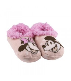 Zapatillas De Casa Suela Blanda Calcetín Minnie