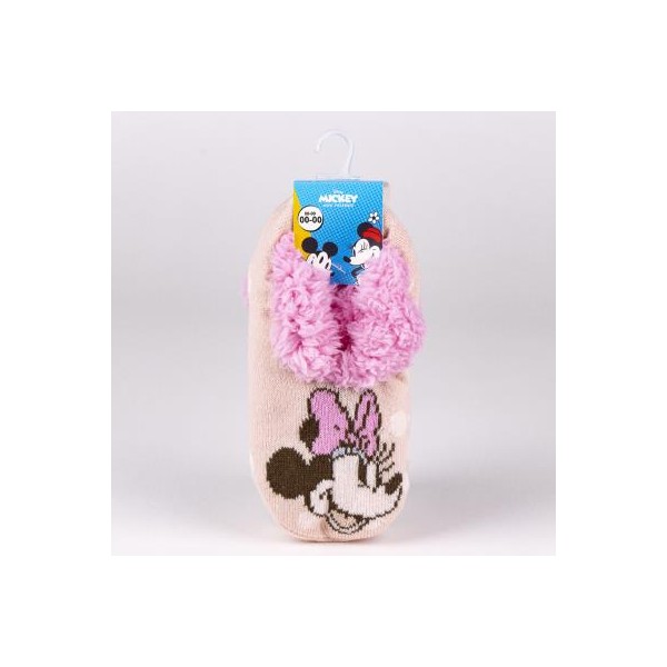 Zapatillas De Casa Suela Blanda Calcetín Minnie