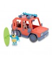 Vehículo de juguete Family Cruiser con figura de Bandit el padre de Bluey
