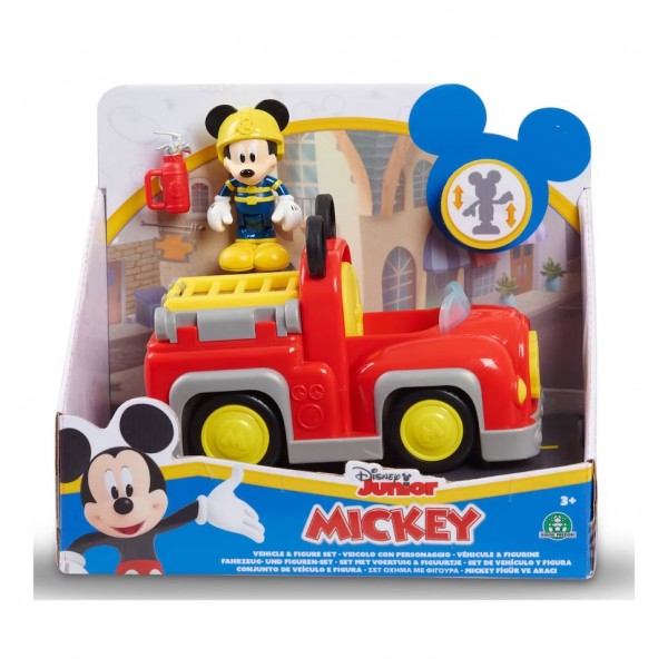Figura articulada y vehículo Mickey