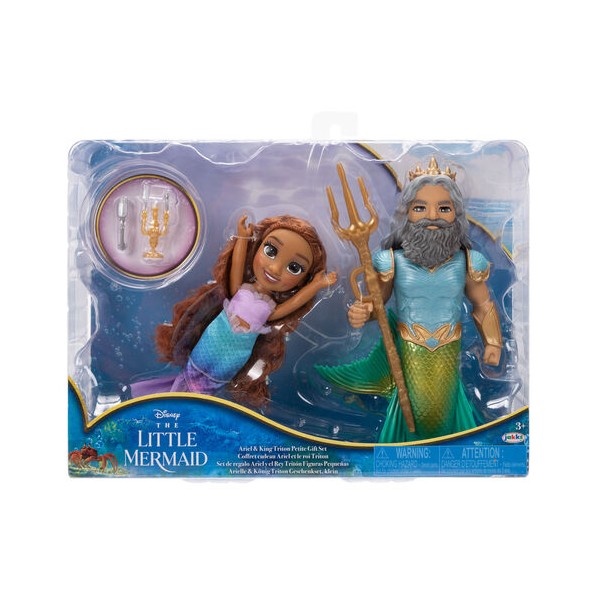 Muñeca Ariel + Triton La Sirenita Disney 15cm