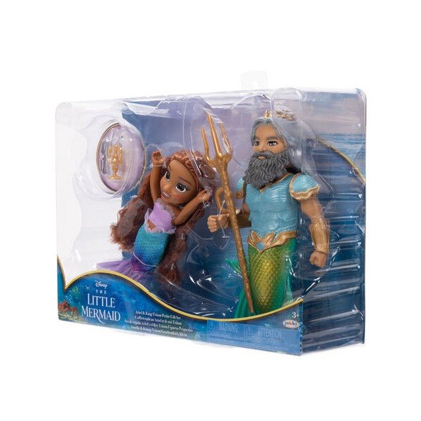 Muñeca Ariel + Triton La Sirenita Disney 15cm