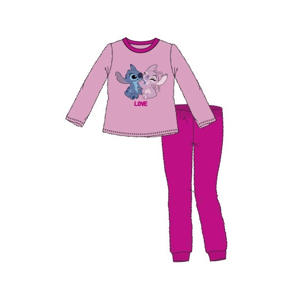 Pijama infantil coralina Stitch