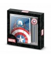 Capitán América Patriot-caja Regalo Con Cuaderno Y Lápiz Fashion, Multicolor