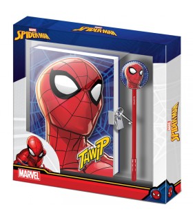Set diario + boligrafo Sides Spiderman Marvel