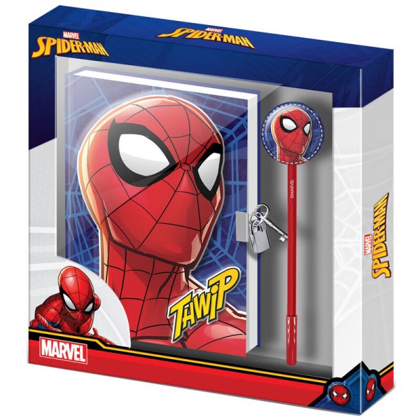 Set diario + boligrafo Sides Spiderman Marvel