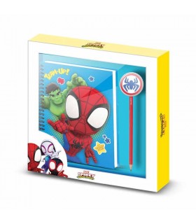 Set diario + boligrafo Sides Spidey Marvel