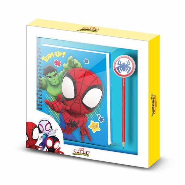 Set diario + boligrafo Sides Spidey Marvel