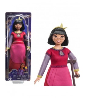 Disney Wish El Poder de los Deseos, Dahlia Muñeca con vestido rojo y accesorios