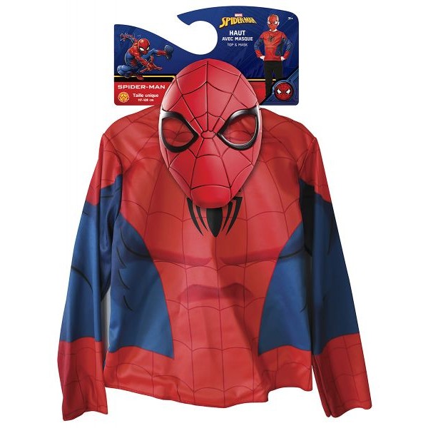 TOP Y MÁSCARA SPIDERMAN