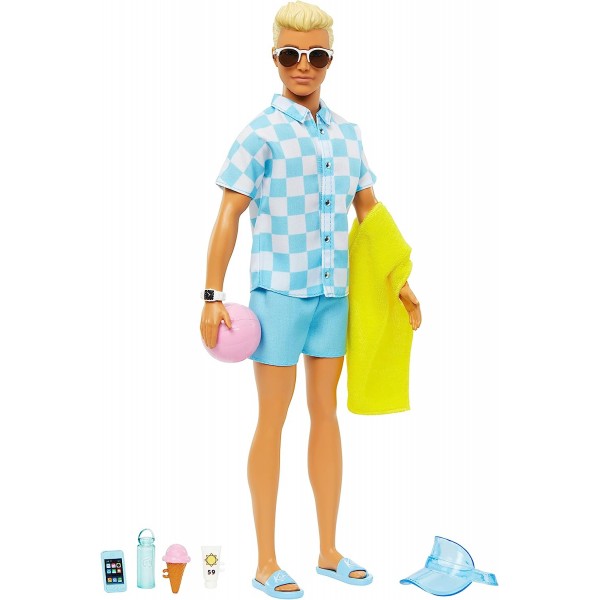 Muñeco Ken Pelicula Día En La Playa