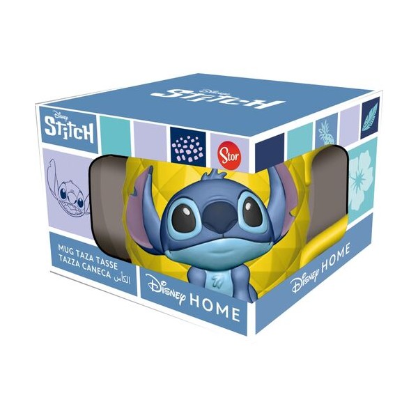 Taza 3D Stitch piña 414 ml