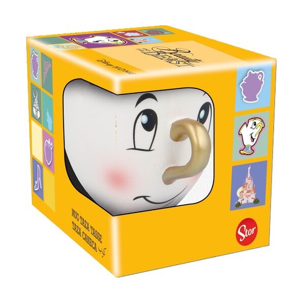 Taza 3D Chip La Bella y la Bestia Disney