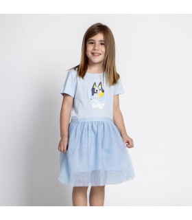 Vestido Single Jersey Fantasia Bluey