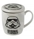 Taza con Tapa para Infusiones de Porcelana Soldado Imperial Stormtrooper
