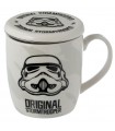 Taza con Tapa para Infusiones de Porcelana Soldado Imperial Stormtrooper