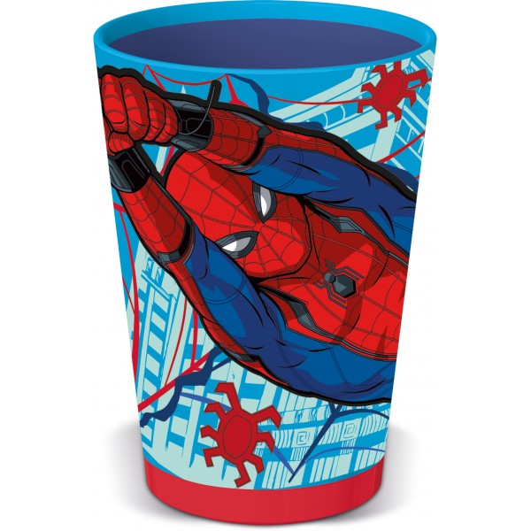 Vaso Antivuelco PP 470ml Spiderman