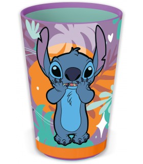 Vaso Antivuelco PP 470ml Stitch Aloha