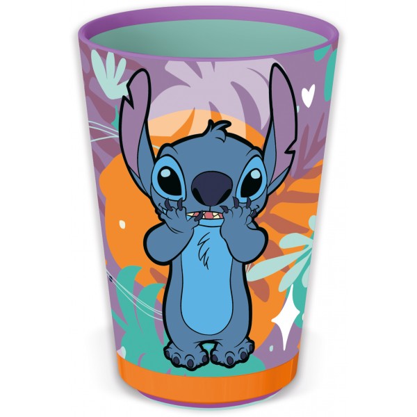 Vaso Antivuelco PP 470ml Stitch Aloha