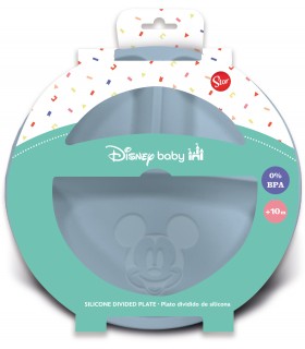 Plato Dividido Silicona Mickey Mouse