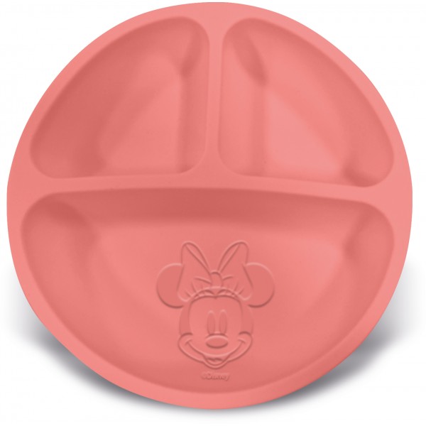 Plato Dividido Silicona Minnie Mouse