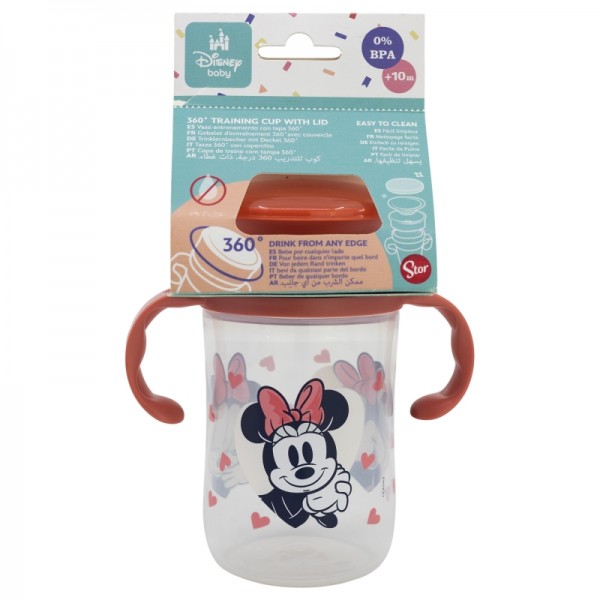 Vaso 360 de Entrenamiento 395 ML Minnie Mouse
