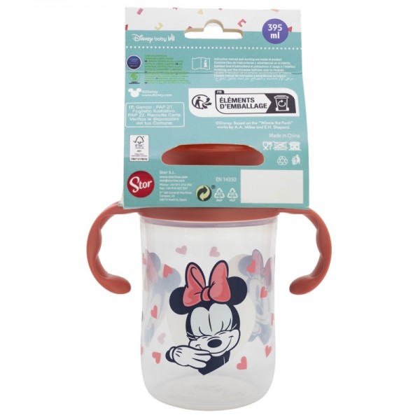 Vaso 360 de Entrenamiento 395 ML Minnie Mouse