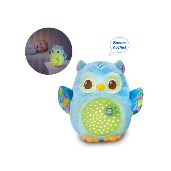 PROYECTOR DE PELUCHE BUHO ESTRELLITAS